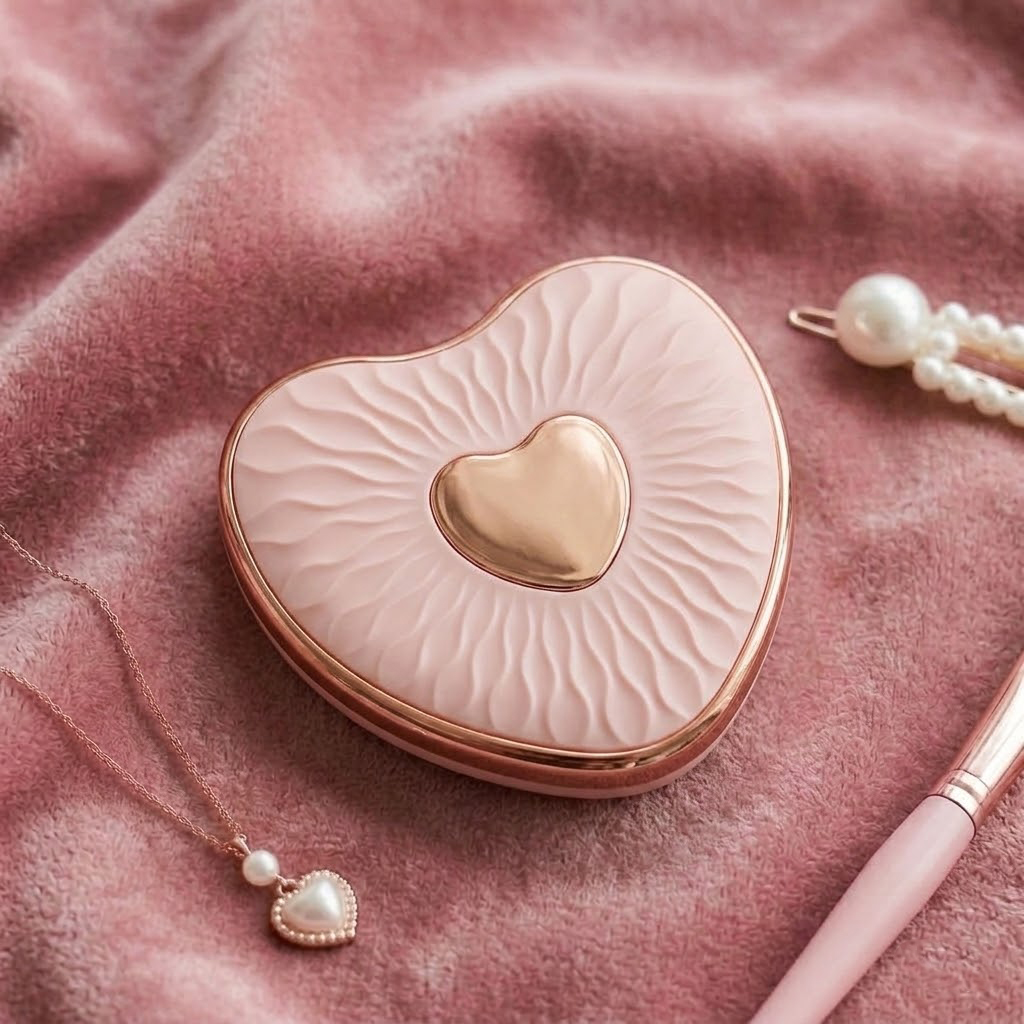 Rose Gold Çift Taraflı Makyaj Aynası